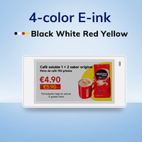 Etiqueta Electrónica de Precio ESL de 2.67 Pulgadas, 4 Colores, con Pantalla de Tinta Electrónica, BLE5.0, Plantilla Personalizable, Batería Reemplazable, para Panadería