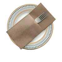 Serviettes Airlaid couleur bois serviettes de table jetables poche linge de table comme des serviettes de restaurant