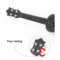 JELO AS-1 21 pouces ukulélé coloré lumière acoustique guitare acajou tilleul Instrument de musique jouet pour enfants en gros