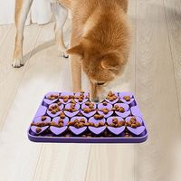 Kleine Silikon-Schnüffelmatte für langsames Fressen, Slow-Feeder-Leckmatte für Trocken- und Nassfutter
