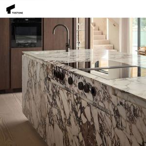 Tostone Italy lastre di marmo originali Calacatta Viola per cucina di lusso isole bagno vanità top casa ville arredamento appartamento - Product Image 5