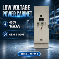 Armoire électrique industrielle basse tension 160A 400V IP54 RAL7035 avec serrure anti-effraction