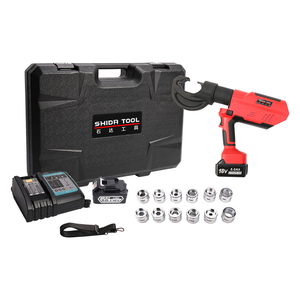 Máquina prensadora hidráulica QS400 de alta potencia, <span class=keywords><strong>crimpadora</strong></span> eléctrica de acero inoxidable para terminales de cobre, herramienta de operación continua - Product Image 5