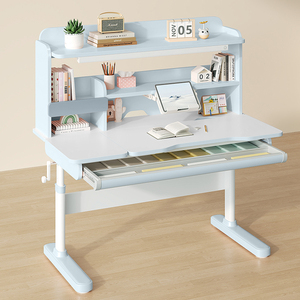Tavolo da studio ergonomico per <span class=keywords><strong>bambini</strong></span> mobili per la casa Design intelligente Anti-gobbo per l'apprendimento dei <span class=keywords><strong>bambini</strong></span> scrivania e sedia con libreria - Product Image 3