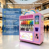 Distributeur automatique de bonbons JOYDD 7 voies, couleurs variées, écran tactile multi-paiements, pour centre commercial, cinéma, aire de jeux pour enfants
