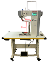 Machine à coudre industrielle automatique à une aiguille, rotative à 360 degrés, pour chaussures, avec bras oscillant informatisé à 360 degrés