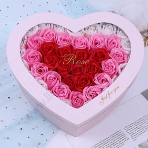 Caja <span class=keywords><strong>de</strong></span> cartón con forma <span class=keywords><strong>de</strong></span> corazón, jabón para el Día <span class=keywords><strong>de</strong></span> San Valentín, pétalos <span class=keywords><strong>de</strong></span> galaxia para siempre, decoraciones I Love You, regalo <span class=keywords><strong>de</strong></span> rosas - Product Image 4
