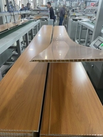 Offre spéciale Panneau stratifié décoratif de haute qualité Panneau de plafond en bois PVC Faux plafond en PVC bon marché pour la décoration intérieure