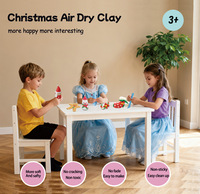 Ensemble de pâte à modeler créative pour les fêtes, kit de sculpture en argile colorée pour enfants, idées de cadeaux éducatifs pour Noël, bricolage