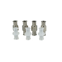 Connecteur à double filetage en métal pour accessoires de machines-outils connecte 2 seringues adaptateur de seringue de dosage