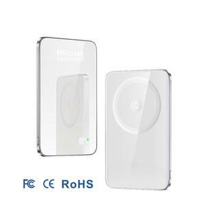 LF21 7mm Ultra Thin Mirror Glass Aluminum Magnetic Power Bank with 15W Fast Charging and LED Display - Product Image 3