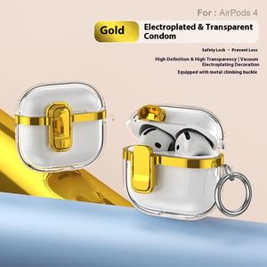 Para <span class=keywords><strong>Apple</strong></span> para <span class=keywords><strong>AirPods</strong></span> funda protectora de tercera generación nuevo accesorio de auriculares transparente galvanizado para <span class=keywords><strong>AirPods</strong></span> Pro <span class=keywords><strong>2</strong></span> - Product Image 6