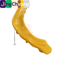 Petit toboggan droit en plastique pour intérieur et extérieur, design populaire pour piscines de gîtes et jardins d'enfants