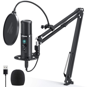 USB micrófono de condensador con latencia cero supervisión Studio MIC con Touch mudo Buttonand micrófono control de ganancia - Product Image 1