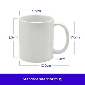 Taza de Cerámica Blanca para Sublimación Impression Pioneer con Asa en Forma de Corazón, 11 oz, Regalo de Boda - Product Image 3