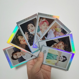 Cartes <span class=keywords><strong>photo</strong></span> K-<span class=keywords><strong>Pop</strong></span> personnalisées avec effet holographique brillant, personnage de dessin animé, pour les fans de la collection Idor - Product Image 3