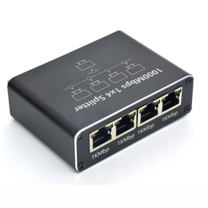Divisor <span class=keywords><strong>de</strong></span> Red Ethernet Gigabit <span class=keywords><strong>de</strong></span> 1000 Mbps al por Mayor, Adaptador Divisor <span class=keywords><strong>de</strong></span> Red LAN RJ45 <span class=keywords><strong>de</strong></span> 1 a <span class=keywords><strong>4</strong></span> - Product Image 1