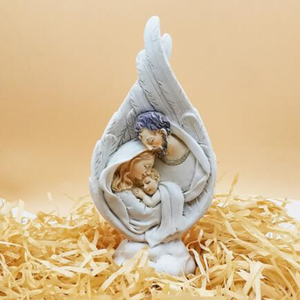 Estatua de bautismo de la Virgen y el Hijo, adornos creativos, artesanía de resina - Product Image 2