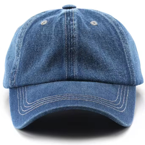 Blank Plain Denim Cap <b>Jean</b> Material Sport Cap Denim Dad Hat Custom <b>Jean</b> Caps With Own Logo Design - Product Image 1