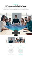 Orijinal fabrika USB Mini Webcam Ringlight 2K akışı PC kamera ile Laptop için CMOS görüntü sensörü otomatik odaklama gizlilik fonksiyonu