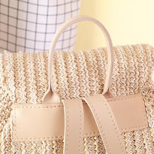 2021new Arrivals Personalized Vintage Outdoor Casual Tote <strong>Crotchet</strong> Paper Straw <strong>Bags</strong> - Product Image 3