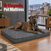 Matelas orthopédique pour chien avec housse amovible et lavable et design à profil bas pour les programmes d'exportation OEM ODM