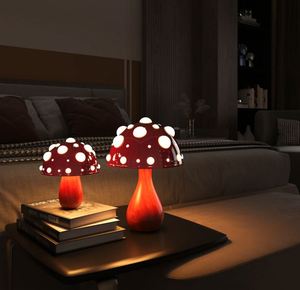 Matsutake Creative Design Décoration d'intérieur <span class=keywords><strong>Champignon</strong></span> grand + petit ensemble Lampes - Product Image 4