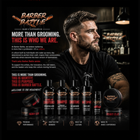 BARBERBATTLE - Arcilla Capilar de Fijación Fuerte para Hombre, con Acabado Mate, Apta para Peinados Cortos y Medios, Más de 20 Años de Experiencia