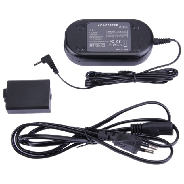 Factory Direct Camera Accessories ACK-E5 7.4V 2A Camera AC Power Adapter Set for Canon EOS 500D/450D/1000D