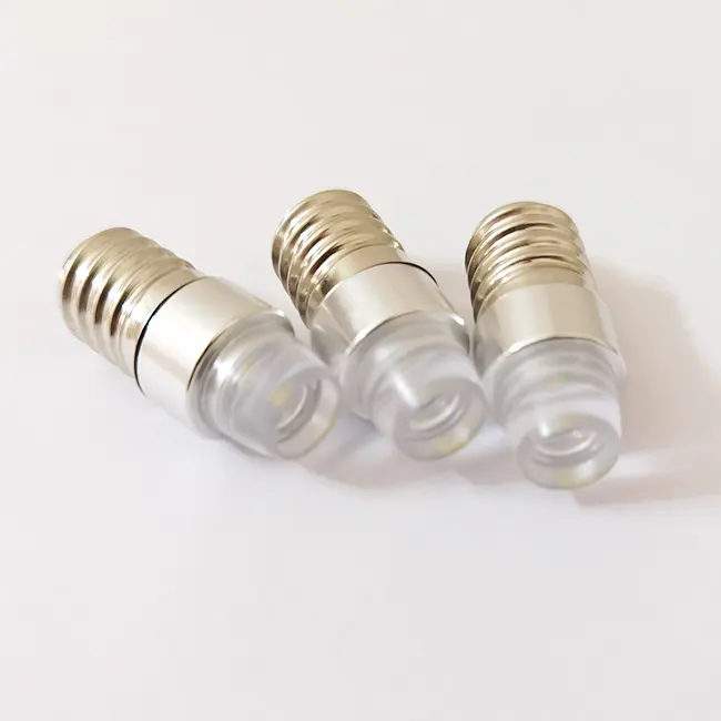 Ampoules miniatures en cristal Super lumineuses E14 Base 2 SMD Led 1W 12V ampoule LED de remplacement pour voiture RV feu de recul