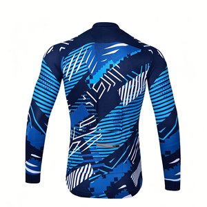 Maillot de cyclisme sur mesure pour homme, grande taille, manches longues, imprimé, respirant, en Spandex/Polyester, vêtements de cyclisme d'équipe - Product Image 3