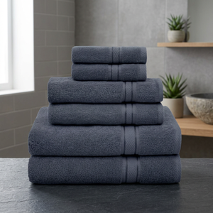 Ensemble de serviettes de bain en coton biologique de couleur unie, écologiques, rectangulaires, tissées, pour usage domestique, taille adulte - Product Image 1