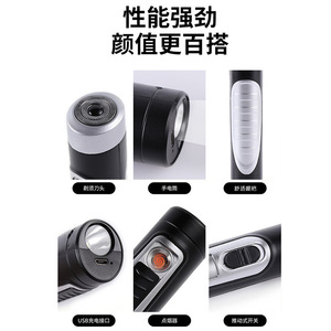Rasoir électrique WJ-6898, 15,5 cm, mini rasoir portable rechargeable par USB pour homme - Product Image 4