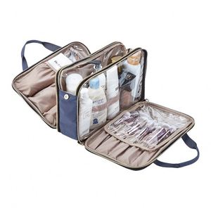 Eco Friendly Travel Toiletry <b>Bag</b> Custom Cotton <b>Make</b> <b>up</b> Pouch Multifunctional Pockets Makeup Cosmetic <b>Bag</b> - Product Image 2