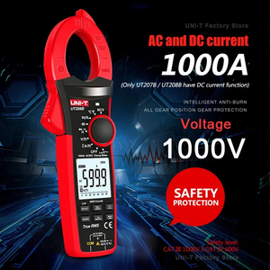 Pinza Amperimétrica UNI-T UT208B de Alta Precisión 0-1000V, Analógica y Digital, 1000A, Voltímetro y Amperímetro Profesional AC/DC - Product Image 5