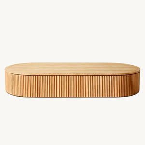 Table basse rectangulaire en teck vieilli sur mesure pour l'intérieur et l'extérieur - Product Image 2