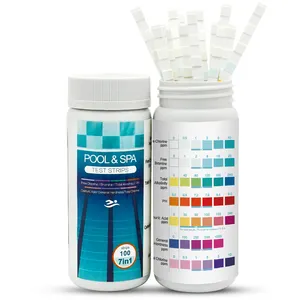 Pool Spa Test Strips Accurate Water Salt Water Swimming Pool Hot Tub Water Test Strips 7 in 1 test kit