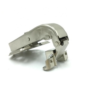 Bisagra de amortiguación de 180 grados para puerta plana con marco de aluminio, bisagra de 90 grados para gabinete de esquina, para muebles de cocina, sala de estar y hotel de vidrio - Product Image 4