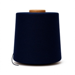 Navy Blue Cotton <b>Polyester</b> Blended <b>Yarn</b> 60% Cotton 40% <b>Polyester</b> Anti-Pilling for Knitting and Weaving Bulk Supply - Product Image 1
