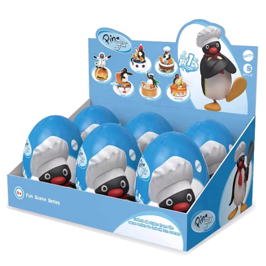 Pingu Fun Scene Series Blind Box - Cute Cartoon Toy Decoration