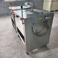Automatische CX-600 Commerciële Multifunctionele Aardappel-, Fruit- & Knoflookschilmachine met Borstelrol, Hoge Capaciteit voor Wortelgroenten