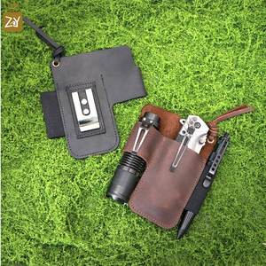 Étui multi-outils avec clip ceinture, étui en cuir pour lampe torche, organisateur de ceinture EDC - Product Image 3