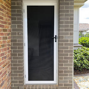 דלת מסך אבטחה כבדה אלומיניום עם רשת נירוסטה 316 & סורג יהלום אופציונלי לכניסה לפטיו - Product Image 6