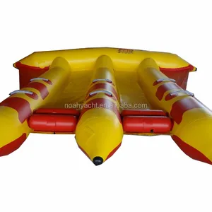 Giocattoli gonfiabili di sport acquatici della barca della banana del pesce volante del pvc di 0.9mm 1.2mm