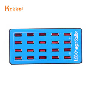 Estación de Carga USB de 20 Puertos y 100W, Cargador de Escritorio con Salida de 5V/20A y Corriente de 2A, Material ABS, Cargador de Teléfono para Auriculares - Product Image 4