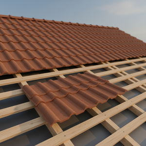 Machine à tuiles de toiture en acier revêtu de pierre, machine à tuiles romaines, ligne de production de tôles de toiture - Product Image 1