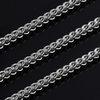 Chaînes en or rose massif en gros d'usine, colliers en acier inoxydable, fabrication OEM/ODM directe usine