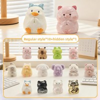 Boîte Mystère Figurine Mystère Lumineuse en Éco-résine, Chat Animal Zen, Mignonne Kawaii, Ornement de Bureau, Cadeau, Vente en Gros, Personnalisable