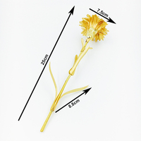 Différentes Tailles Cadeau Saint Valentin Feuille d'Or Fleur pour Toujours Rose