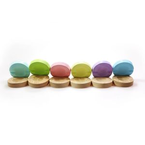 Castagnettes en bois couleur macaron, jouet de percussion mignon, instrument pédagogique pour l'éveil sensoriel et l'apprentissage précoce - Product Image 3